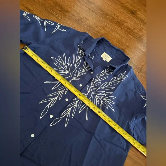 Sézane -Sézane x Roberto Ruspoli Maxy long-sleeved printed shirt linen blend-38 - Picture 10 of 13